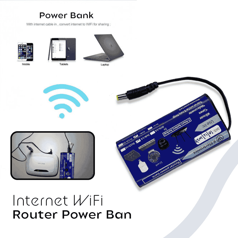 WiFi Router UPS Power Bank 9 Volts -