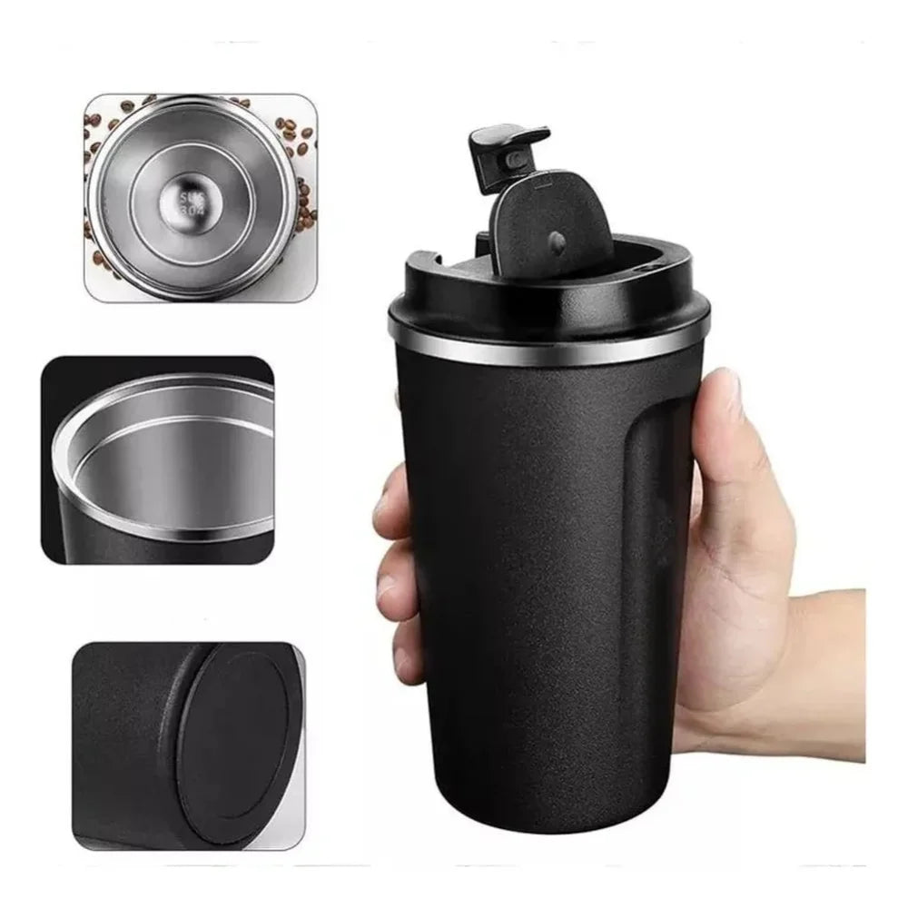 Stainless Steel Vacuum Insulated Thermos Flask Travel Mug with Temperature Display