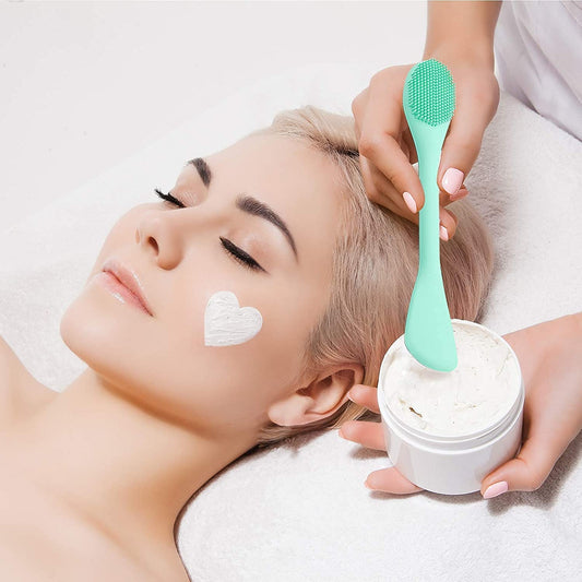 Double Ended Silicone Face Mask & Cleansing Brush