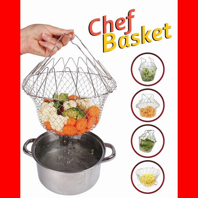 Stainless Steel Chef Basket 12 in 1