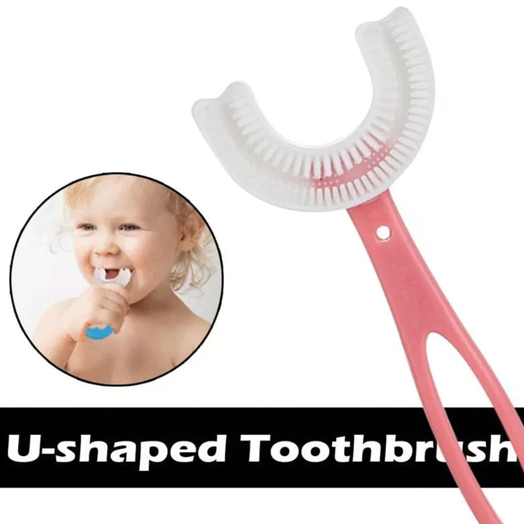 U-Shaped Silicone Baby Toothbrush (Pack of 2)