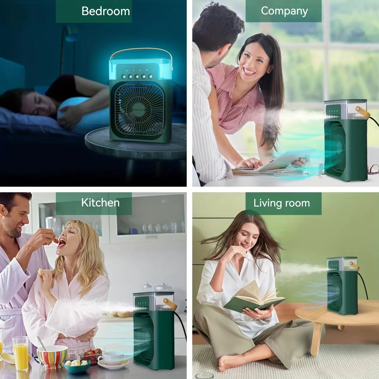 Portable Air Conditioner Fan With 3 Wind Speeds,