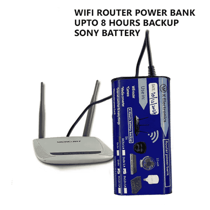WiFi Router UPS Power Bank 9 Volts  -