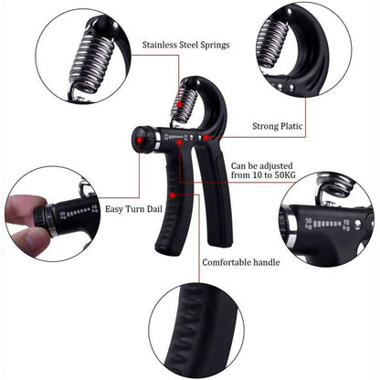 Adjustable Hand Grip Strength Trainer 10-60KG