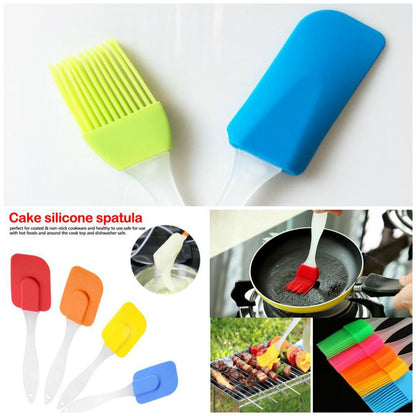 2 Pair (4PCS) - Spatula & BBQ Oil Brush