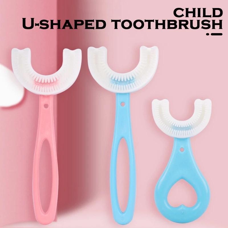 U-Shaped Silicone Baby Toothbrush (Pack of 2)