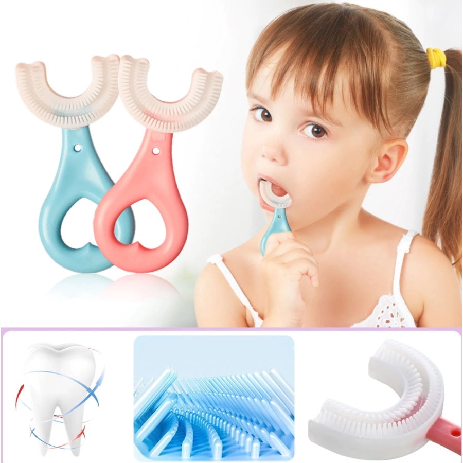 U-Shaped Silicone Baby Toothbrush (Pack of 2)
