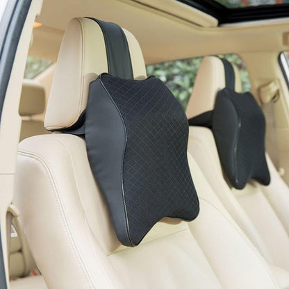 Leather Style Neckrest Backrest Pillow