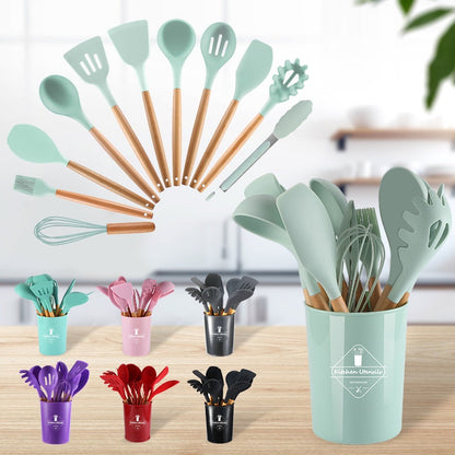 Heat Resistant Spoons Set with