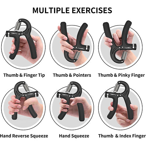 Adjustable Hand Grip Strength Trainer 10-60KG