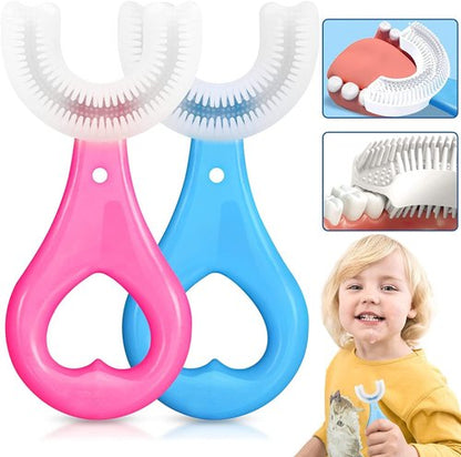 U-Shaped Silicone Baby Toothbrush (Pack of 2)