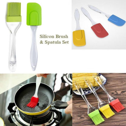 2 Pair (4PCS) - Spatula & BBQ Oil Brush