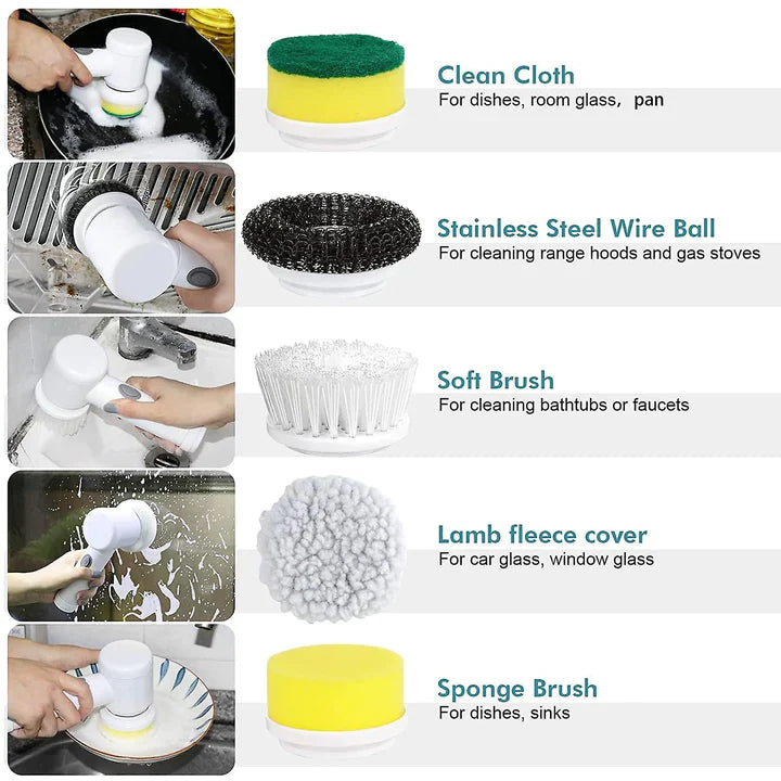 5-in-1 Electric Cleaning Brush