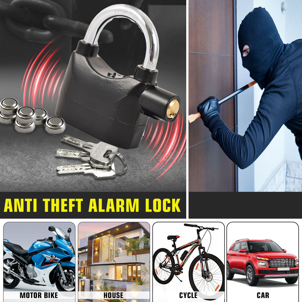 Alarm Lock Padlock l