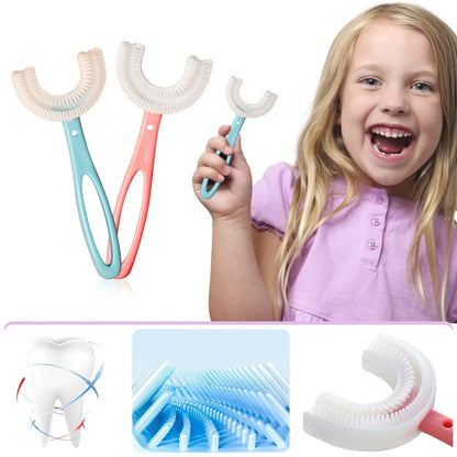 U-Shaped Silicone Baby Toothbrush (Pack of 2)
