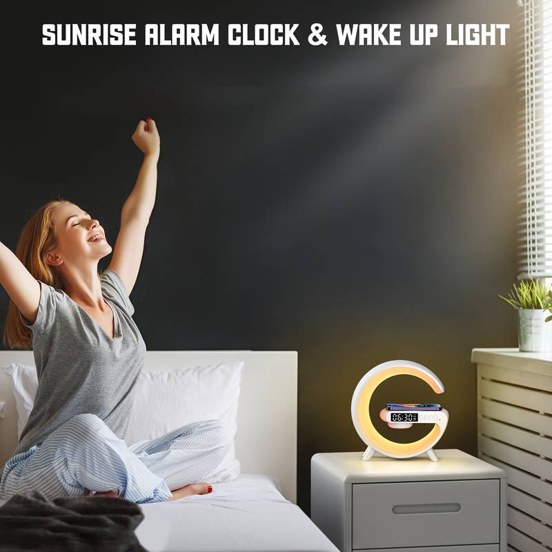 Lamp With Bluetooth Speaker Wireless Charger