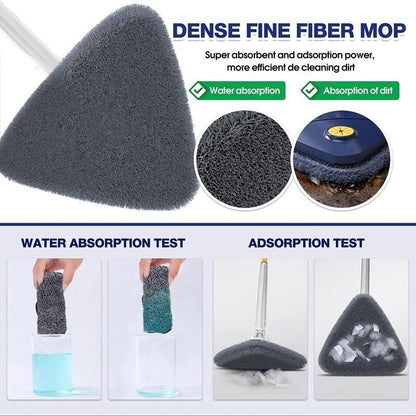 Premium ABS Plastic Mop Blue Yellow Triangular Head