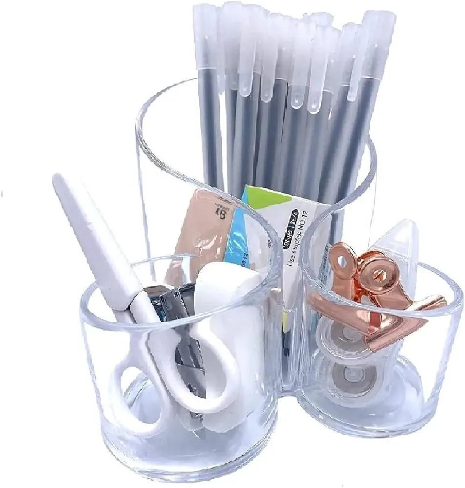 Clear Makeup Brush & Perfume Organizer for Home