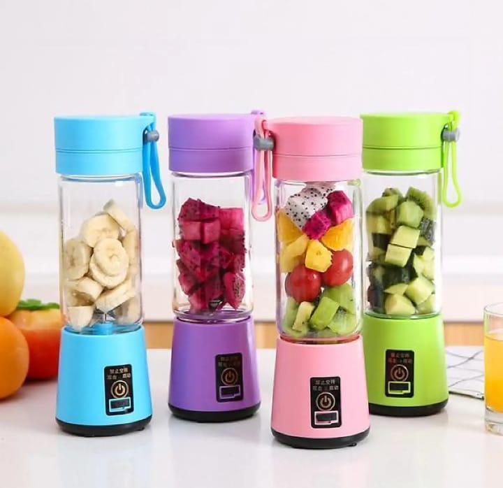 Rechargeable Green Electric Juicer Blender for Home & Travel