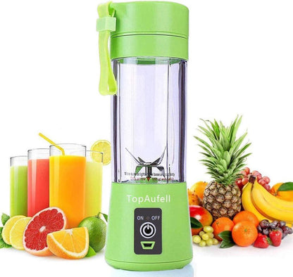 Rechargeable Green Electric Juicer Blender for Home & Travel