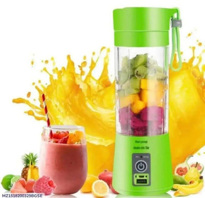 Rechargeable Green Electric Juicer Blender for Home & Travel