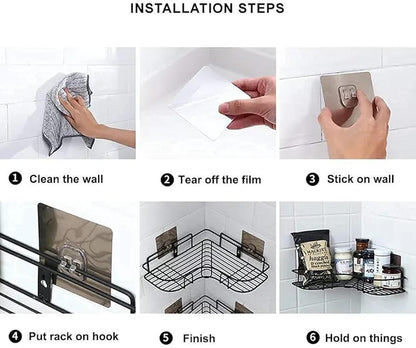 Black Corner Wall Mount