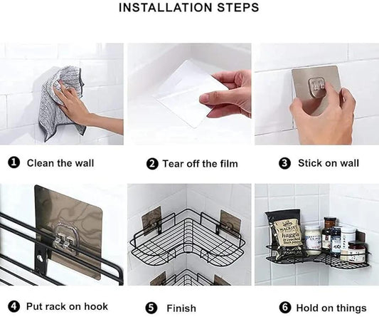 Black Corner Wall Mount