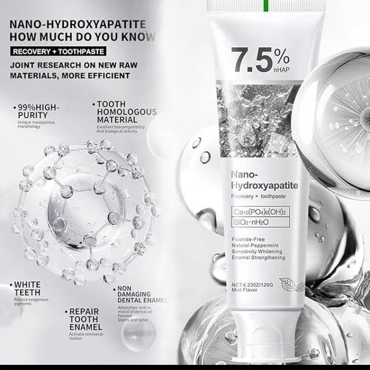 7.5% Nano Hydroxyapatite Teeth Whitening Toothpaste
