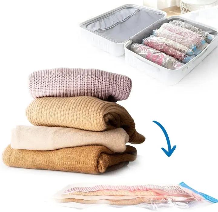 5 Pack Vacuum Storage Bags 80% Space Saving