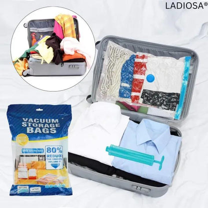 5 Pack Vacuum Storage Bags 80% Space Saving