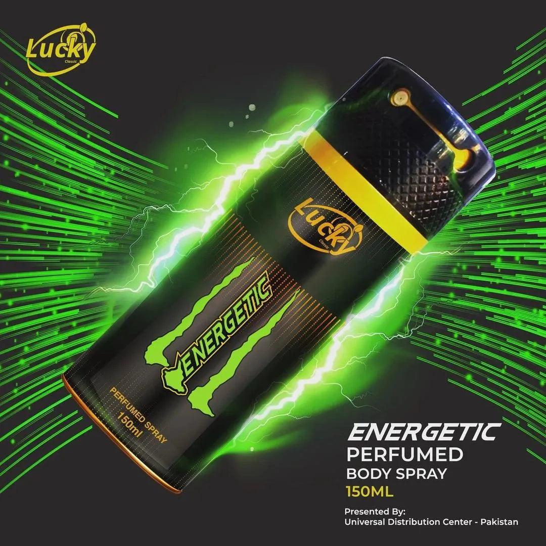 Lucky Energetic Body Spray Black 100ml