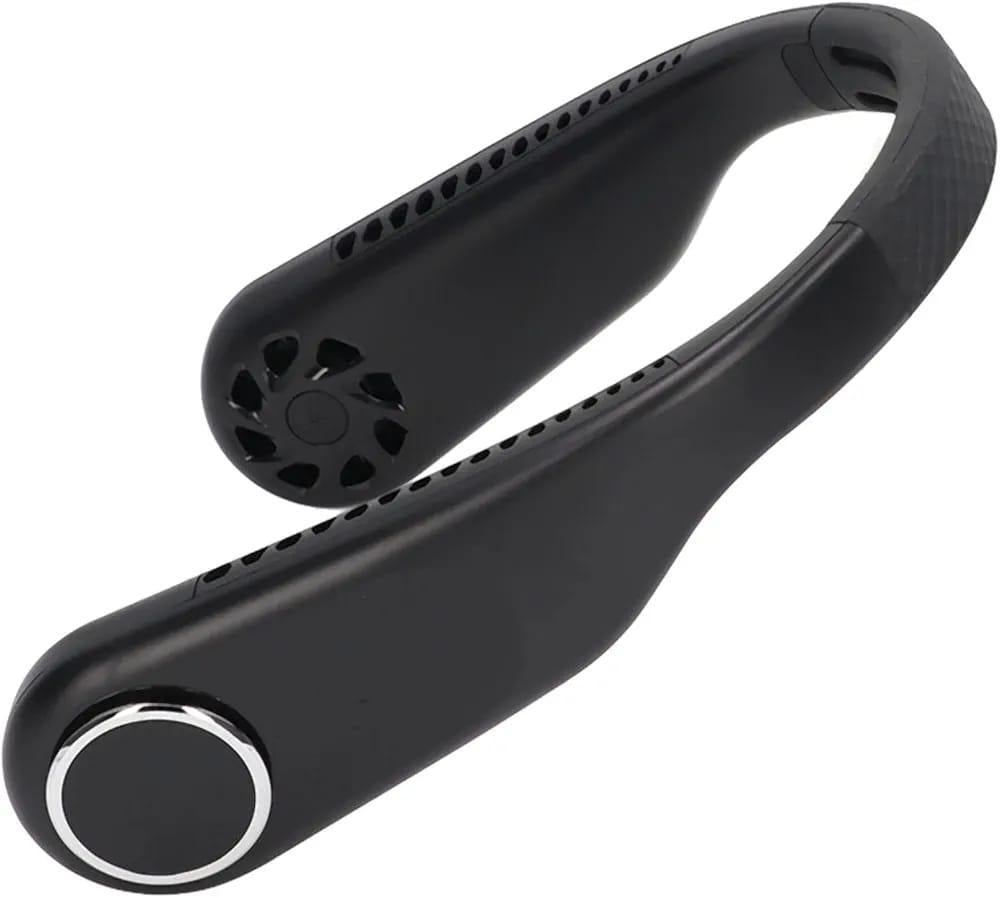 U-Shaped Neck Fan Black ABS Lightweight C-Port