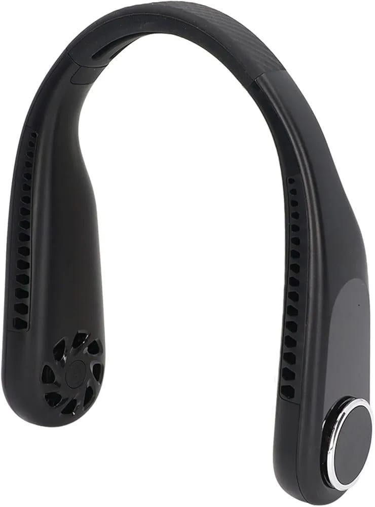 U-Shaped Neck Fan Black ABS Lightweight C-Port