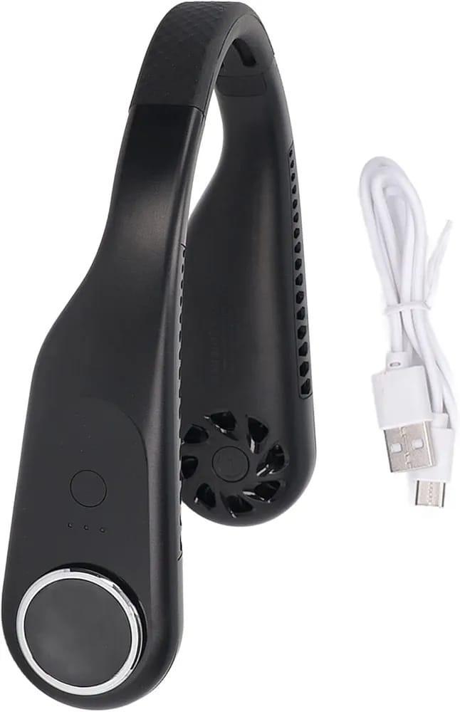 U-Shaped Neck Fan Black ABS Lightweight C-Port