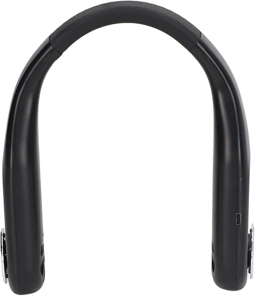 U-Shaped Neck Fan Black ABS Lightweight C-Port