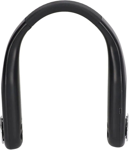 U-Shaped Neck Fan Black ABS Lightweight C-Port