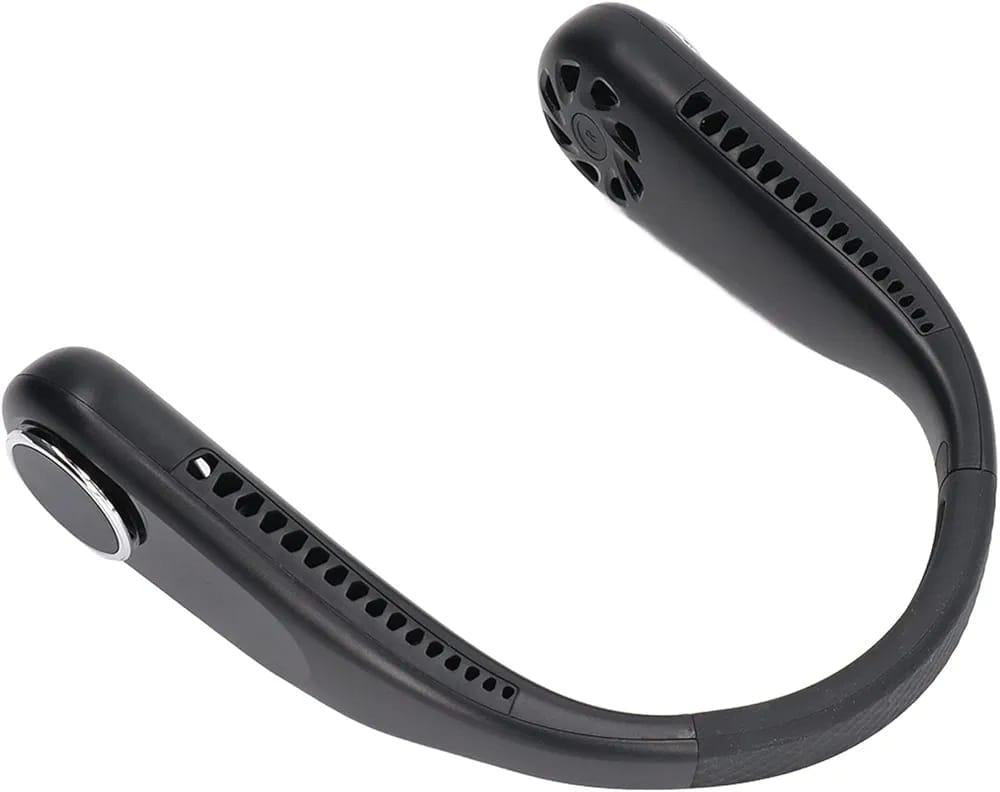 U-Shaped Neck Fan Black ABS Lightweight C-Port