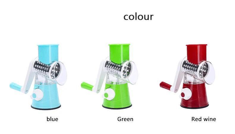 Stainless Steel Vegetable Cutter Blue Kitchen Upgrade