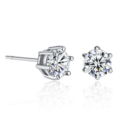 Korean Style Zircon Stone Bridage Set Silver