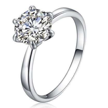 Korean Style Zircon Stone Bridage Set Silver