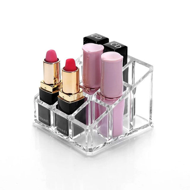 9 Grid Acrylic Makeup Organizer Box