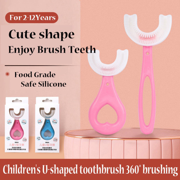 U-Shaped Silicone Baby Toothbrush (Pack of 2)