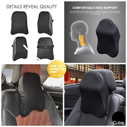Leather Style Neckrest Backrest Pillow