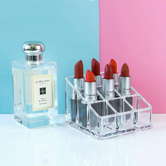 9 Grid Acrylic Makeup Organizer Box