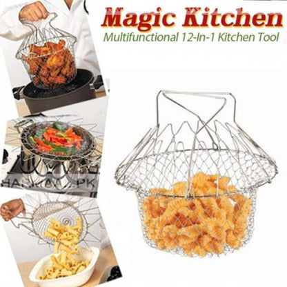 Stainless Steel Chef Basket 12 in 1