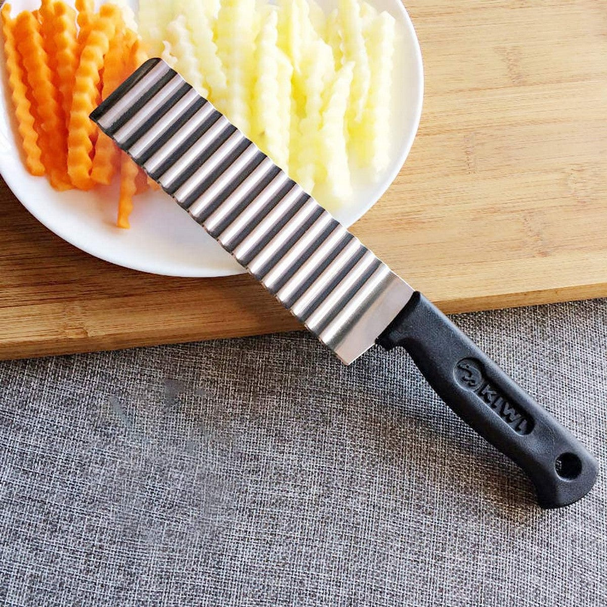 French Fry Cutters Stainless Steel Wave Knife Potato
