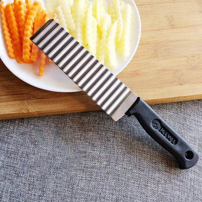 French Fry Cutters Stainless Steel Wave Knife Potato