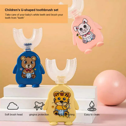 U-Shaped Silicone Baby Toothbrush (Pack of 2)