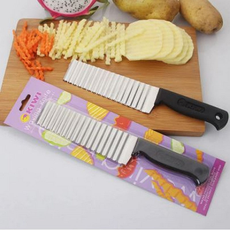 French Fry Cutters Stainless Steel Wave Knife Potato