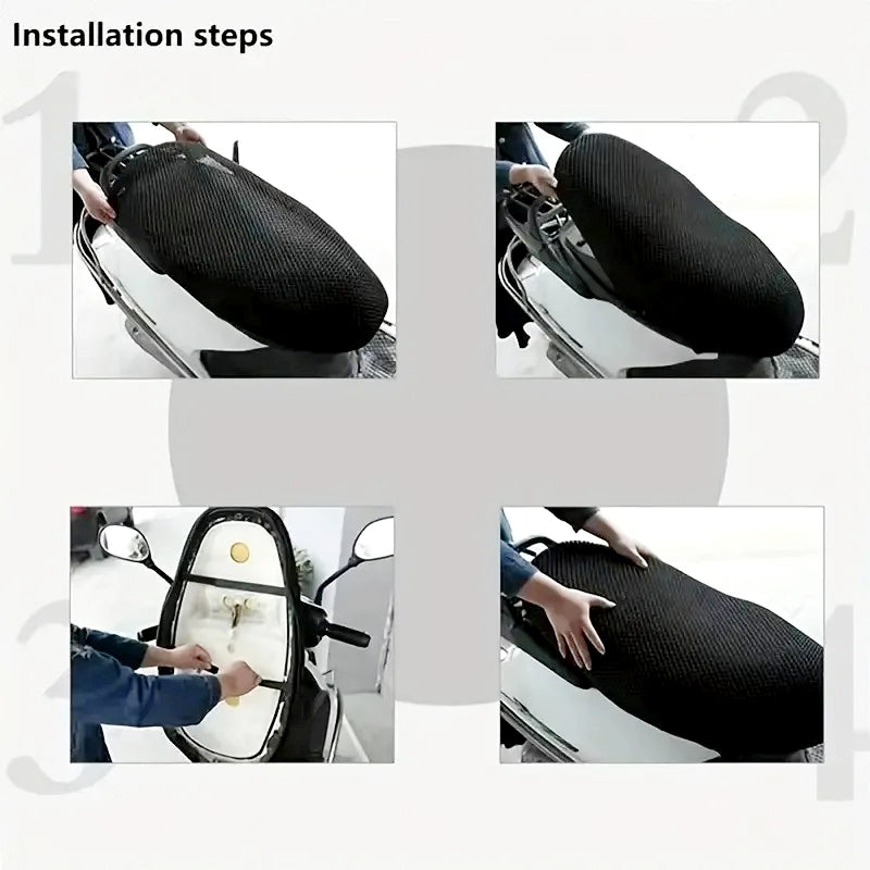 Universal 3D Mesh Motorcycle Seat Cover –